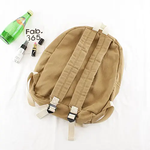 Stylish Canvas Backpack with Dual Front Pockets